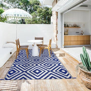 Tapijt esterno impermeabile 120 x 180 cm - tappeto da giardino reversibile - tappeto da campeggio portatile - facile da pulire - degenere da picnic - tappeto esterno per balcone - terrazza - giardino - patio - spiaggia