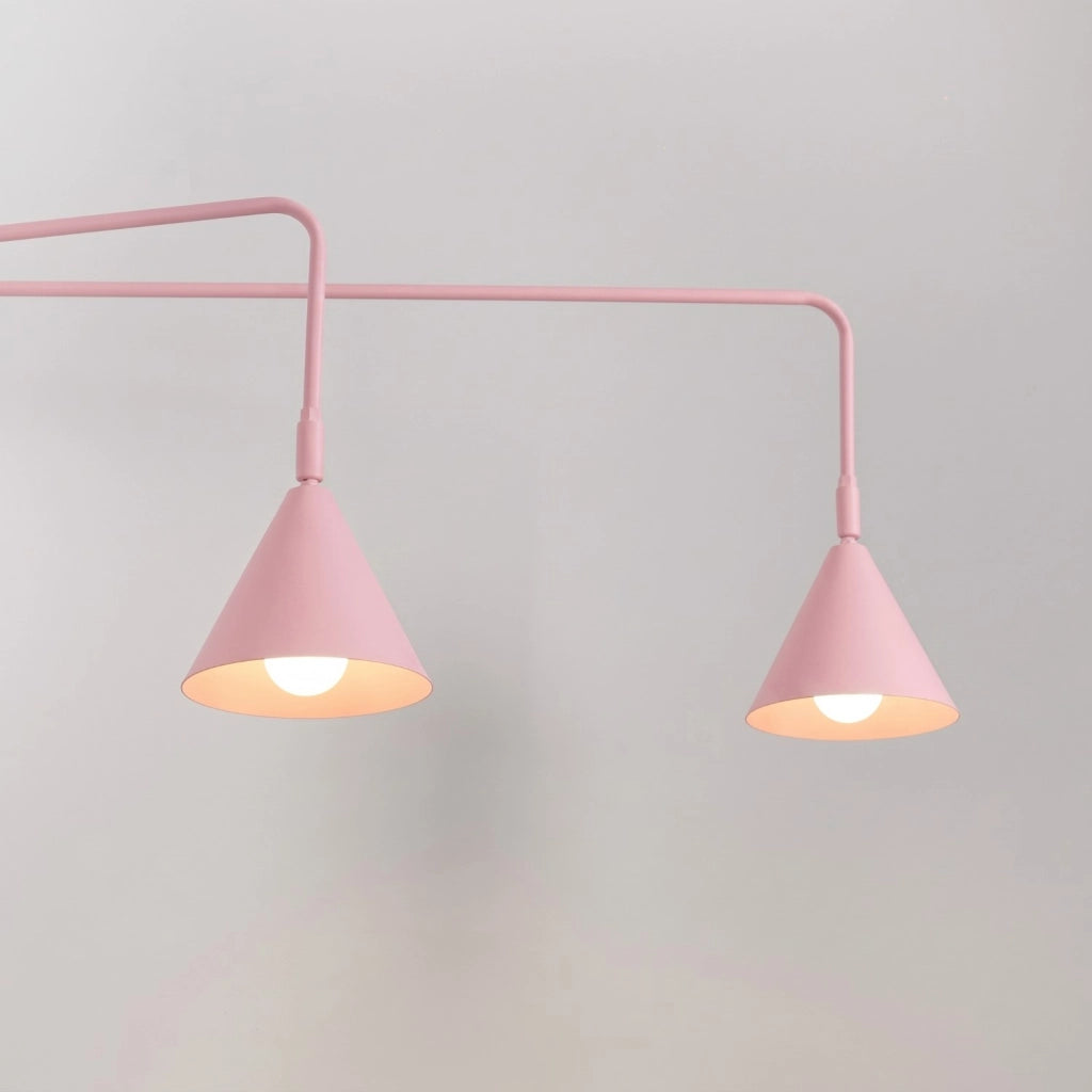 Applique NOX 2 rosa con interruttore