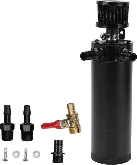 Kit di raccolta olio universale - serbatoio di raccordo 2 porte - manutenzione del motore - filtro di scarico - separatore di olio del motore.