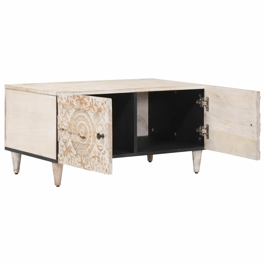 Tavolino da salotto Bianco 80 x 50 x 40 cm 4018373