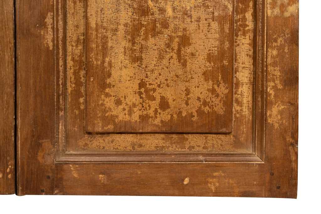 Biscottini Porta portone in legno massello e ferro da interno o da esterno vecchia e antica medievale scorrevole