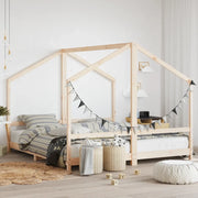 Giroletto per Bambini-Struttura Letto Bambini 2x(90x200) cm in Legno Massello di Pino