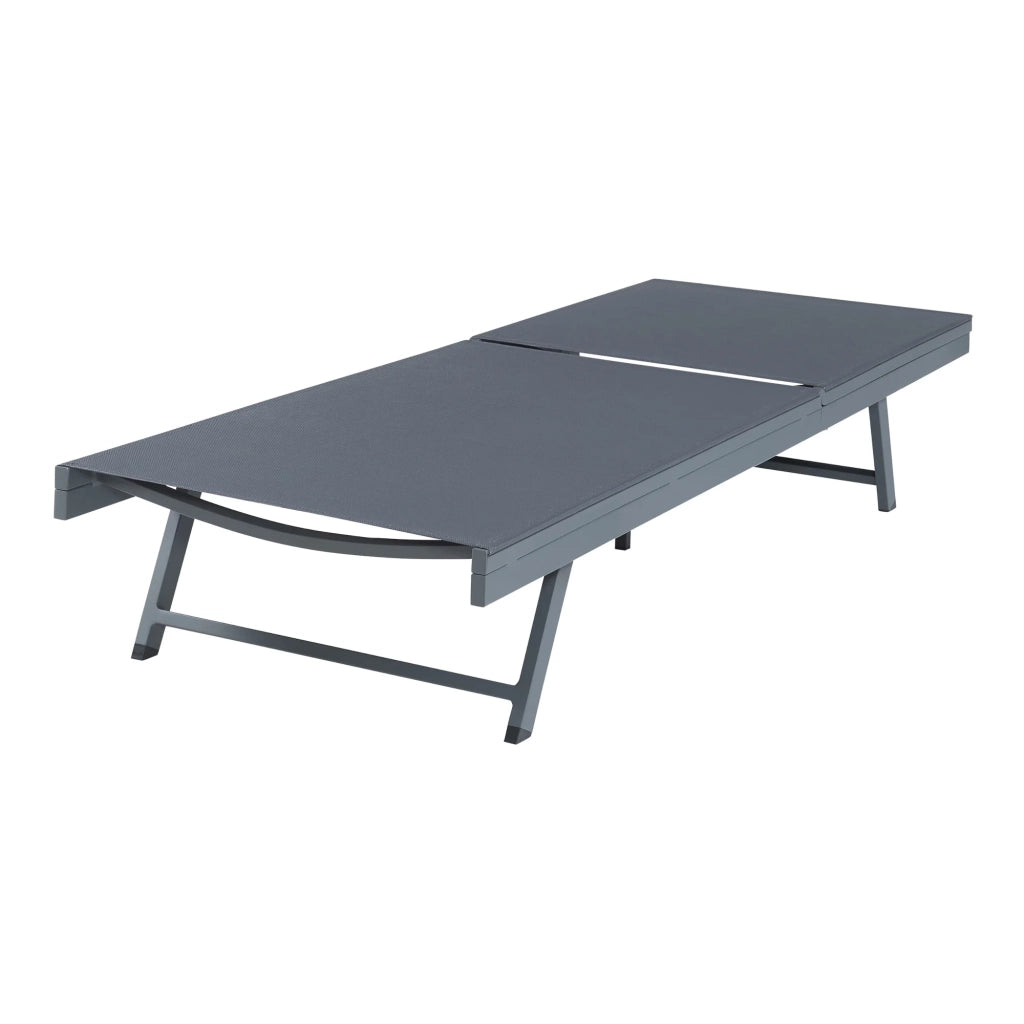 Chaise longue da giardino 197 x 64 x 30 cm antracite grigio scuro 03_0009207