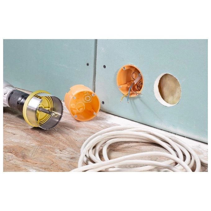 KWB 4985-00 Sega a Tazza Multicorona Set 5 Pezzi Diametri 28 35 50 68 75 mm Acciaio Armonico per Legno Cartongesso Plastica colore Acciaio