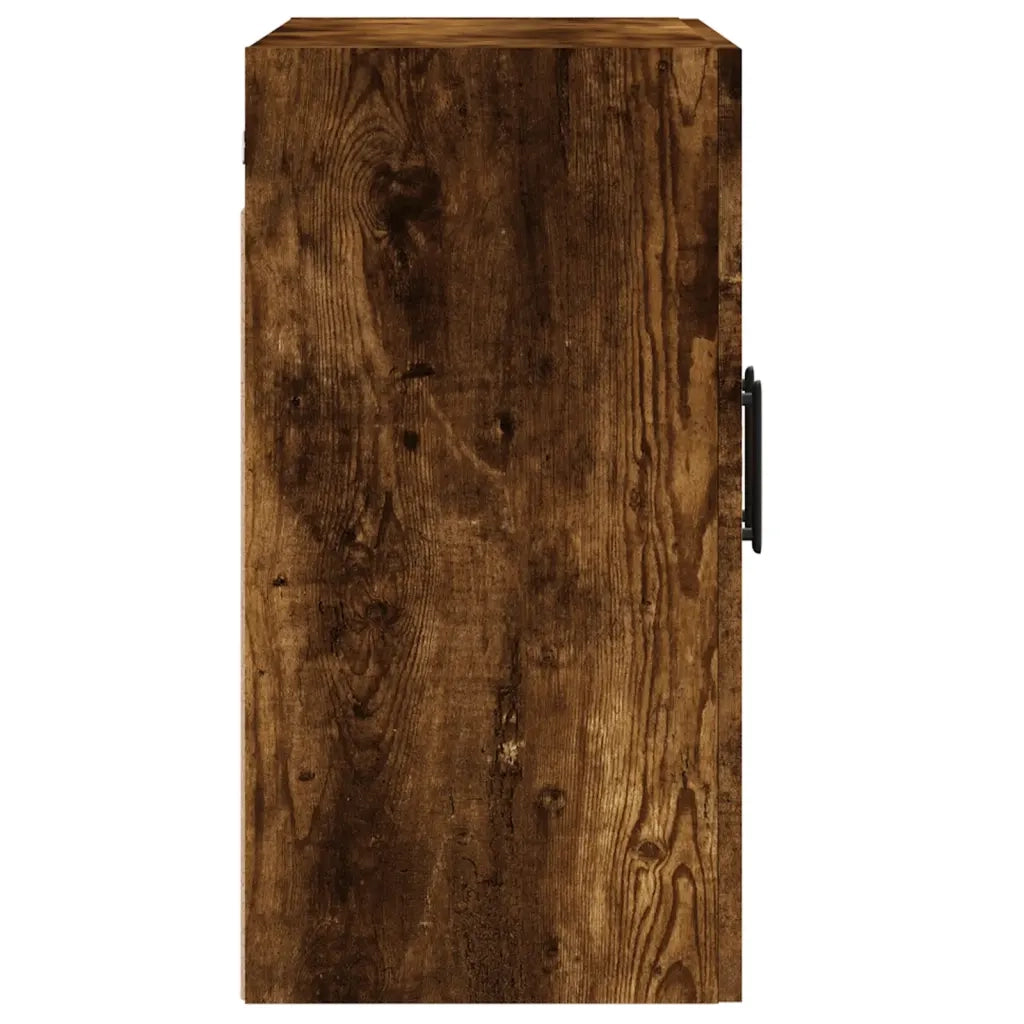 Armadietto a Muro | Mobile a Parete Rovere Fumo 60x31x60 cm in Legno Multistrato