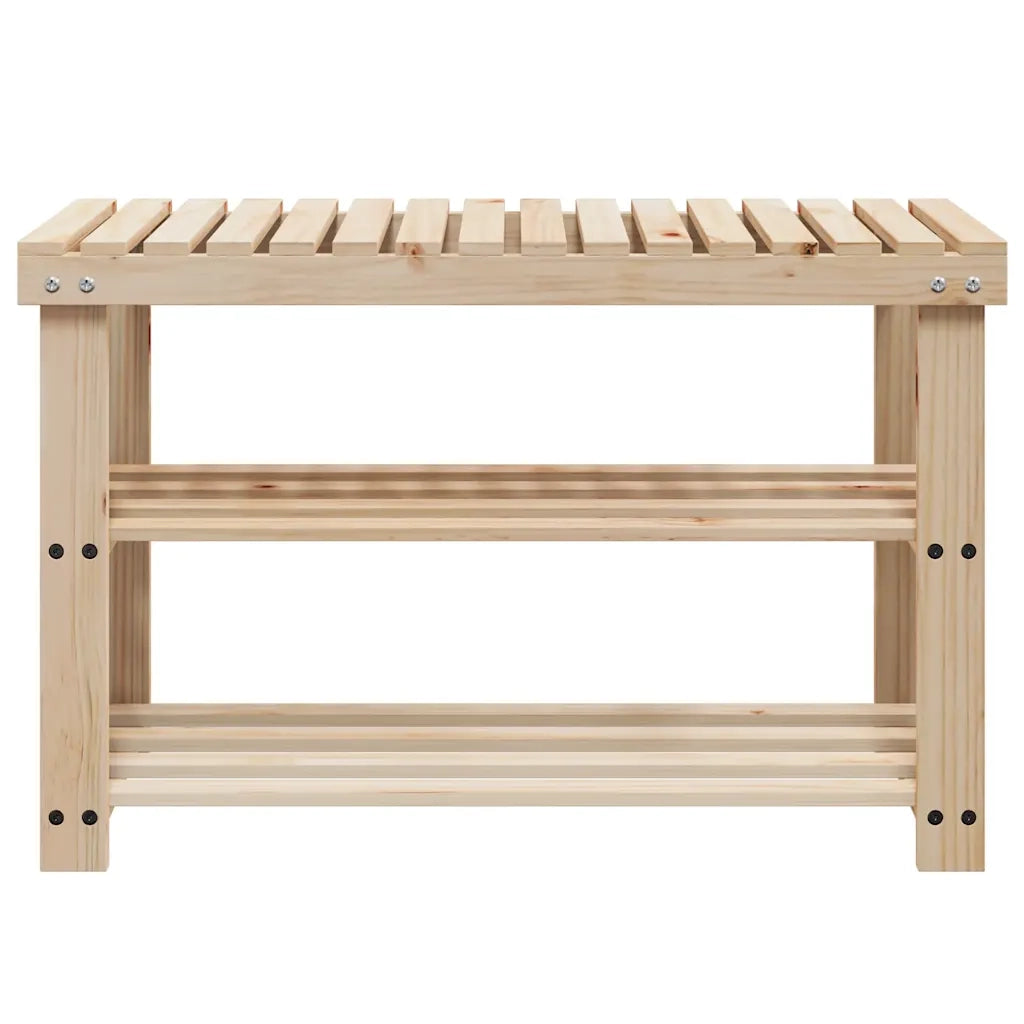 Scarpiera 2 in 1 con Panca in Legno Massello di Abete cod mxl 50386