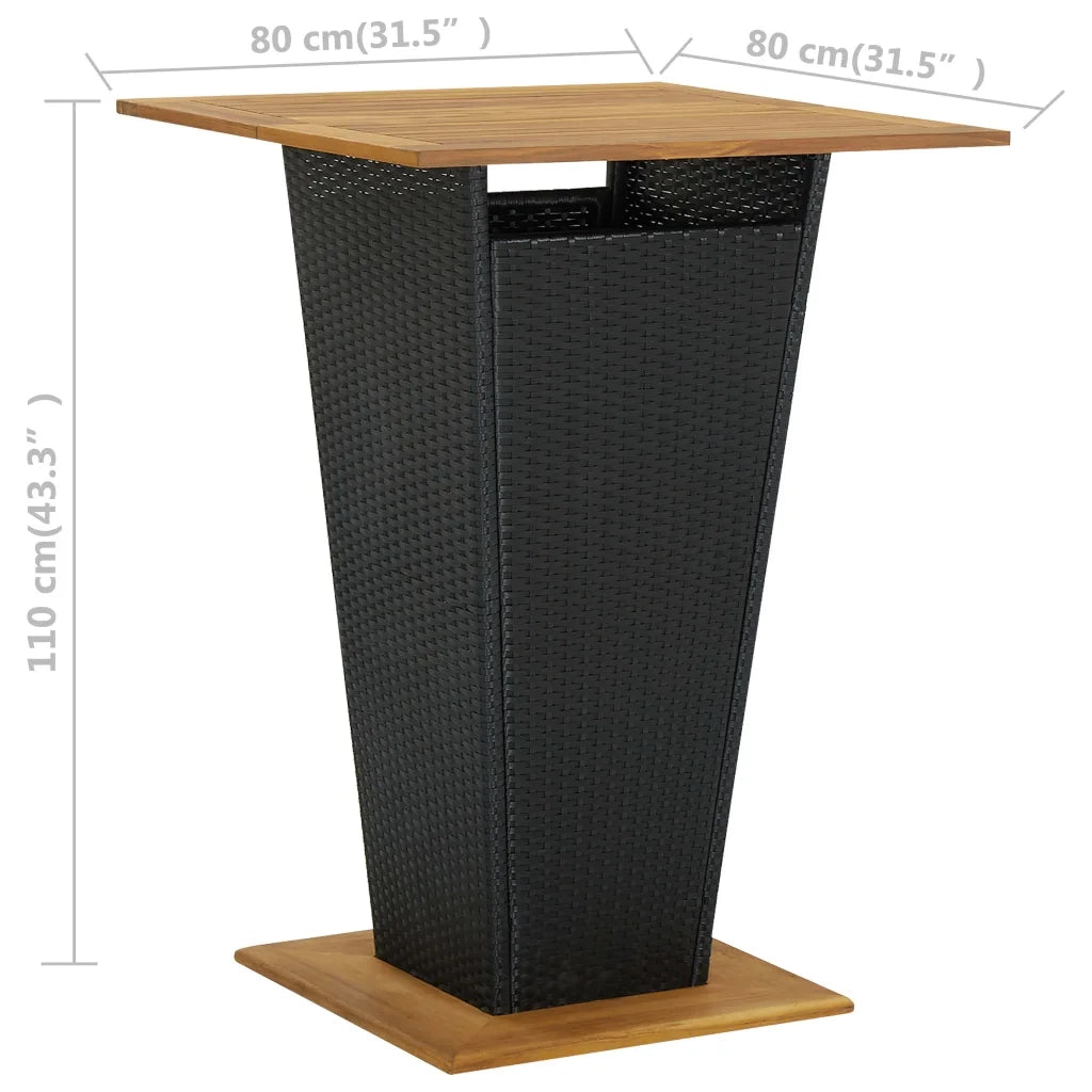 Set Bar da Giardino 5 pz Nero cod mxl 40302