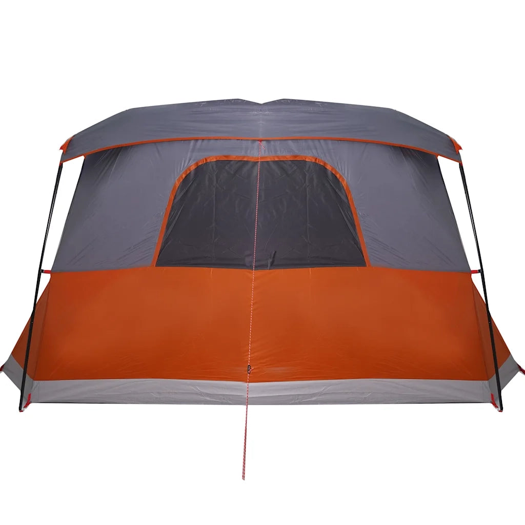Tenda da Campeggio con Portico 4 Persone Arancione Impermeabile 94538