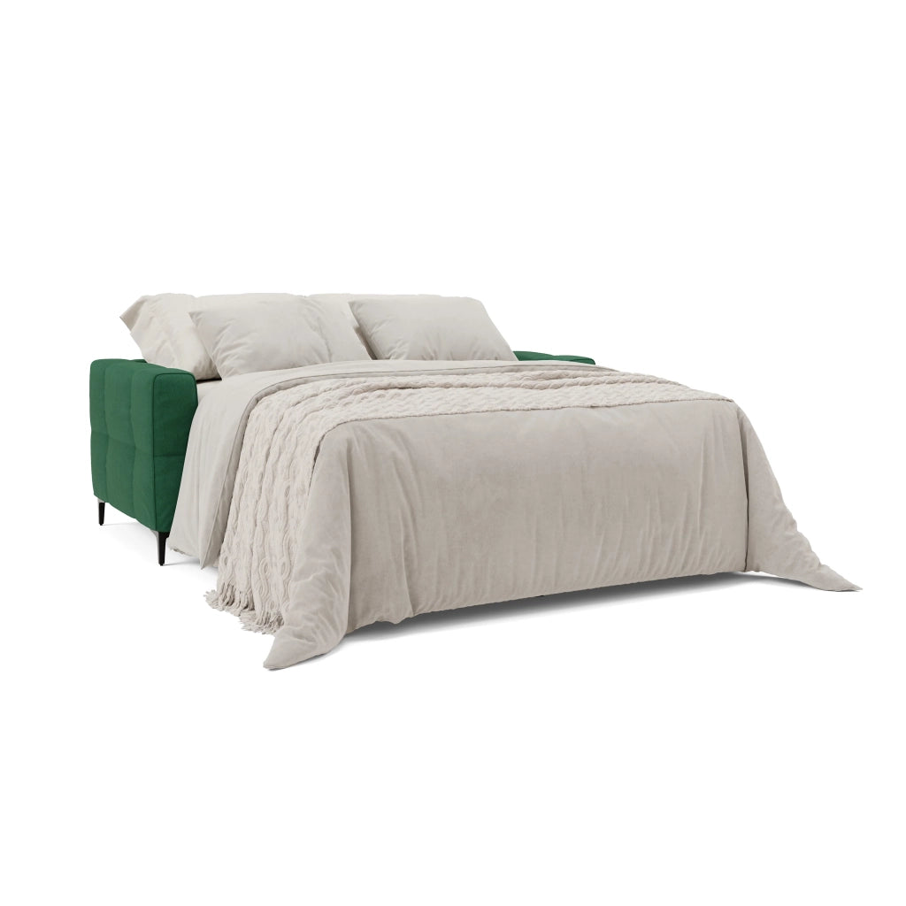 Gardenia Divano letto materasso alto 18 cm con poggiatesta reclinabili e rivestimento impermeabile T02 218 cm (mat. 160x197) verde