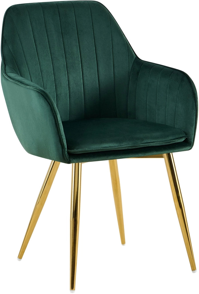 Esszimmerstuhl Cheryl Samt gold