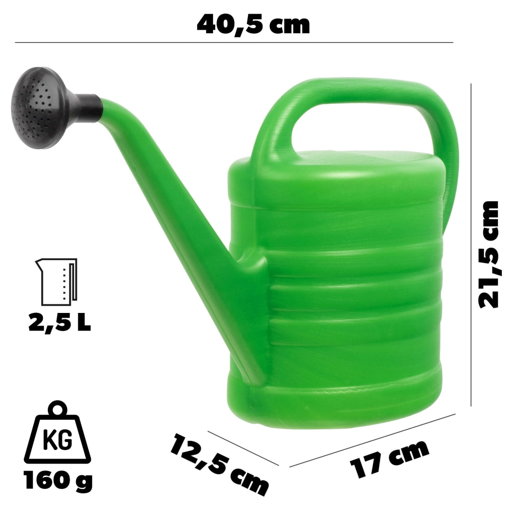 Annaffiatoio KADAX da 2,5 litri per innaffiare fiori e piante da giardino, in plastica.