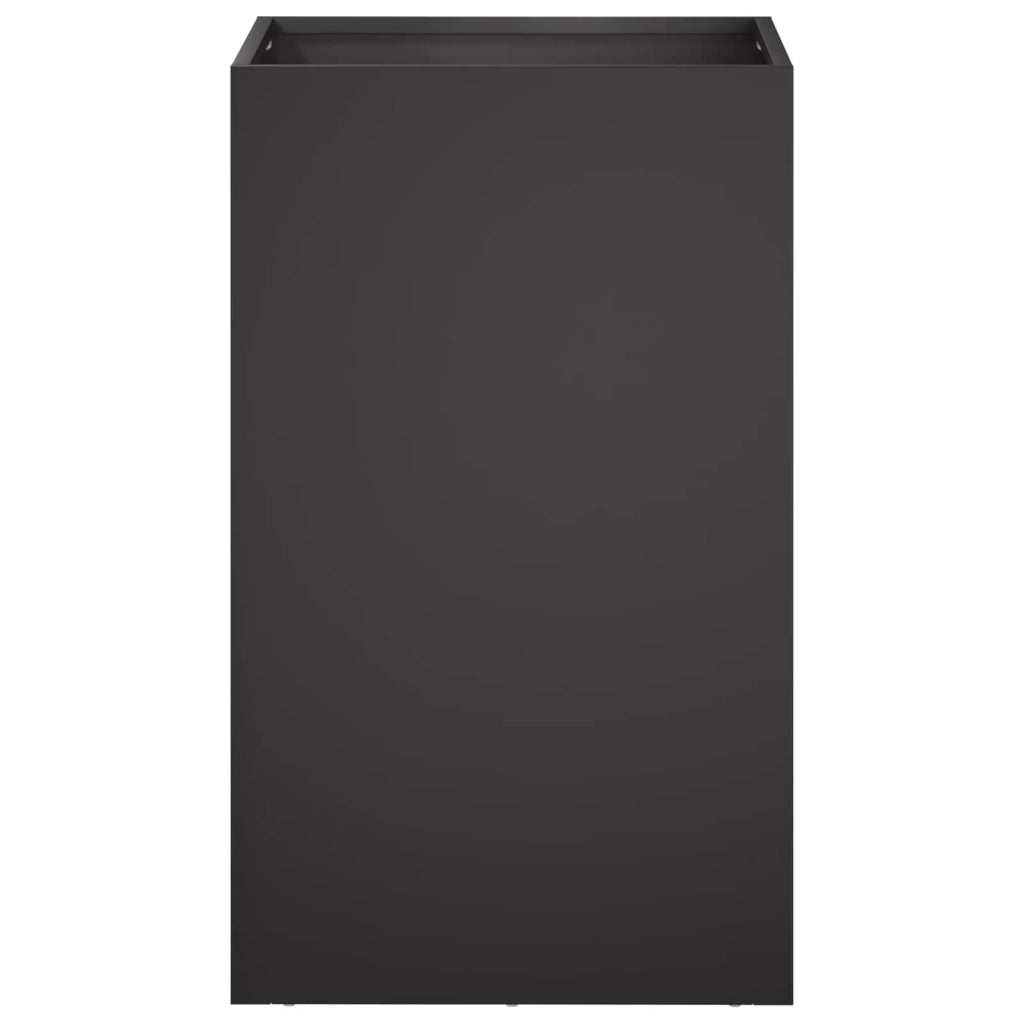 Vaso da giardino 2 pz Nero 30 x 30 x 50 cm 8005345