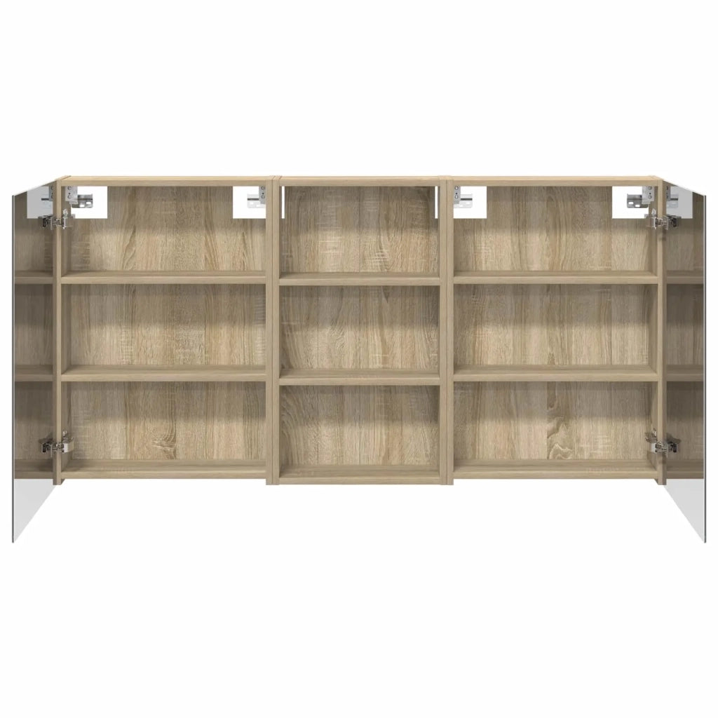 Set di Armadi da Bagno con lo scaffale 3 pcs 140 x 14,5 x 70 cm 3403778