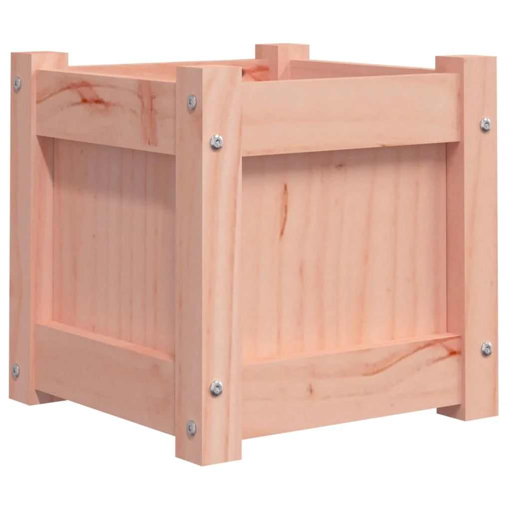 Fioriera rialzata per piante fiori terrazza giardino 31 x 31 x 31 cm legno massello di abete Douglas marrone 02_0037500