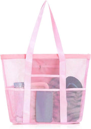 Tas a rete con grande capacità con chiusura a zip e impermeabile - ideale per tutta la famiglia.