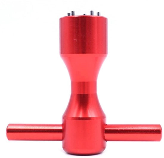 Strumento per putter da golf - Chiave a 5 gat - Alta qualità in alluminio - Colore rosso - Idoneo per professionisti del golf - Codice prodotto: Com..