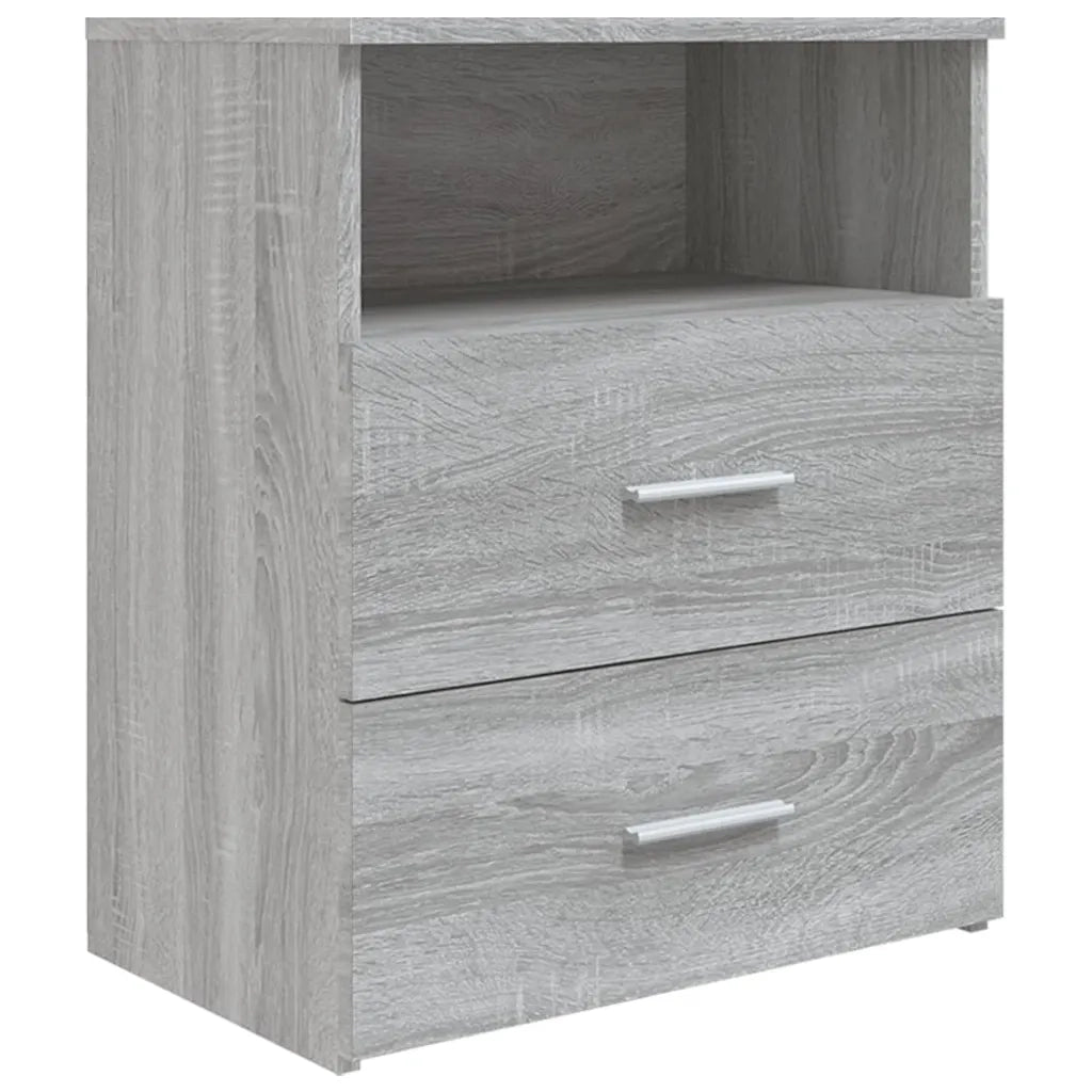 Comodini 2 pz Grigio Sonoma 50x32x60 cm 815861