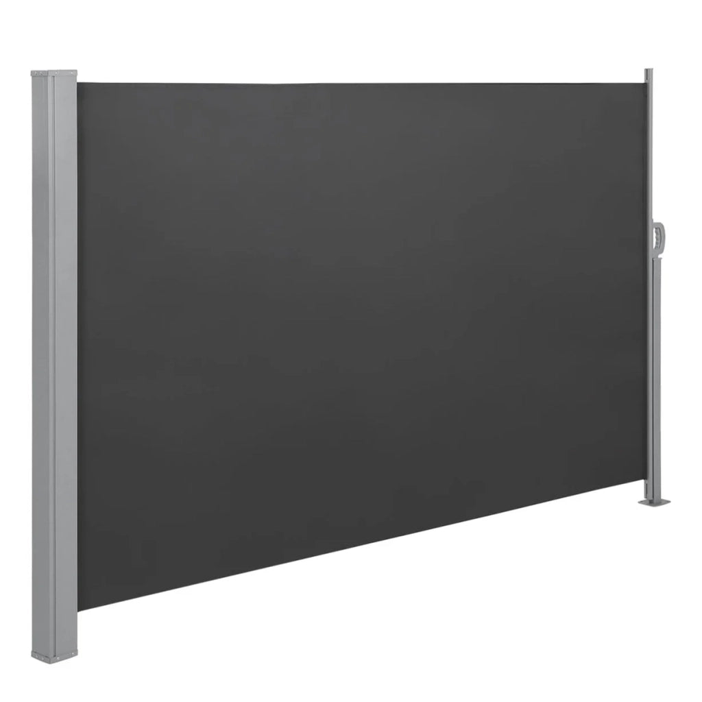 Tenda da sole laterale per balcone e terrazza parasole frangivista 160 x 300 cm grigio scuro 12_0001842