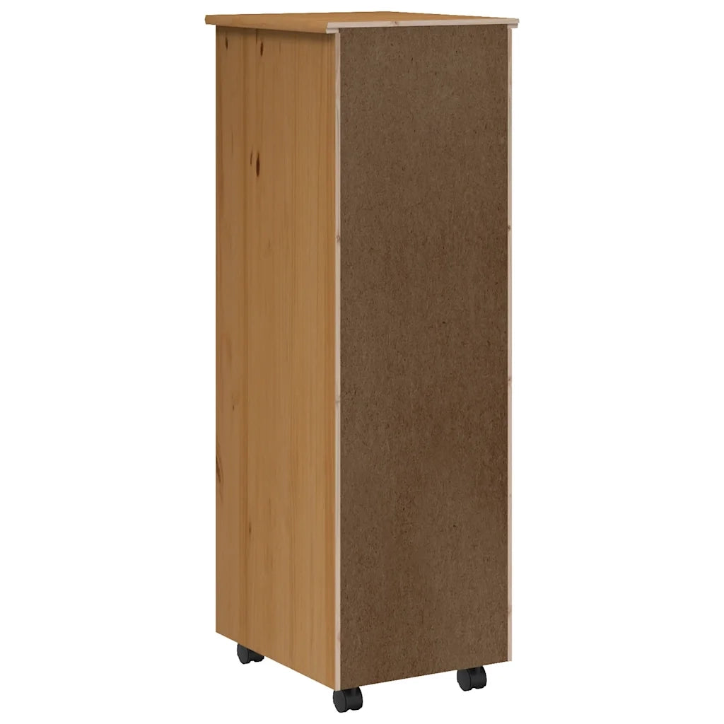 Armadietto Rotante con Cassetti MOSS ambra Legno Massello Pino 355894