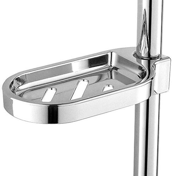 Sostegno per Detersivo Adattabile - Contenitore per Detersivo - Supporto per la Doccia - Accessorio Pratico per la Stanza da Bagno - Materiale Resistente allo Sfregamento ABS - 17 x 8,5 cm - Contenitore per Detersivo