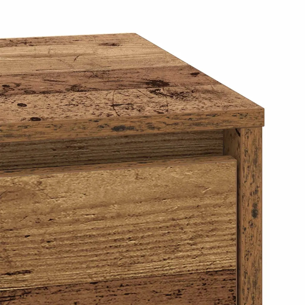 Comodino | Armadio da Notte | Mobiletto da notte con cassetto Legno vecchio 39 x 34,5 x 50 cm