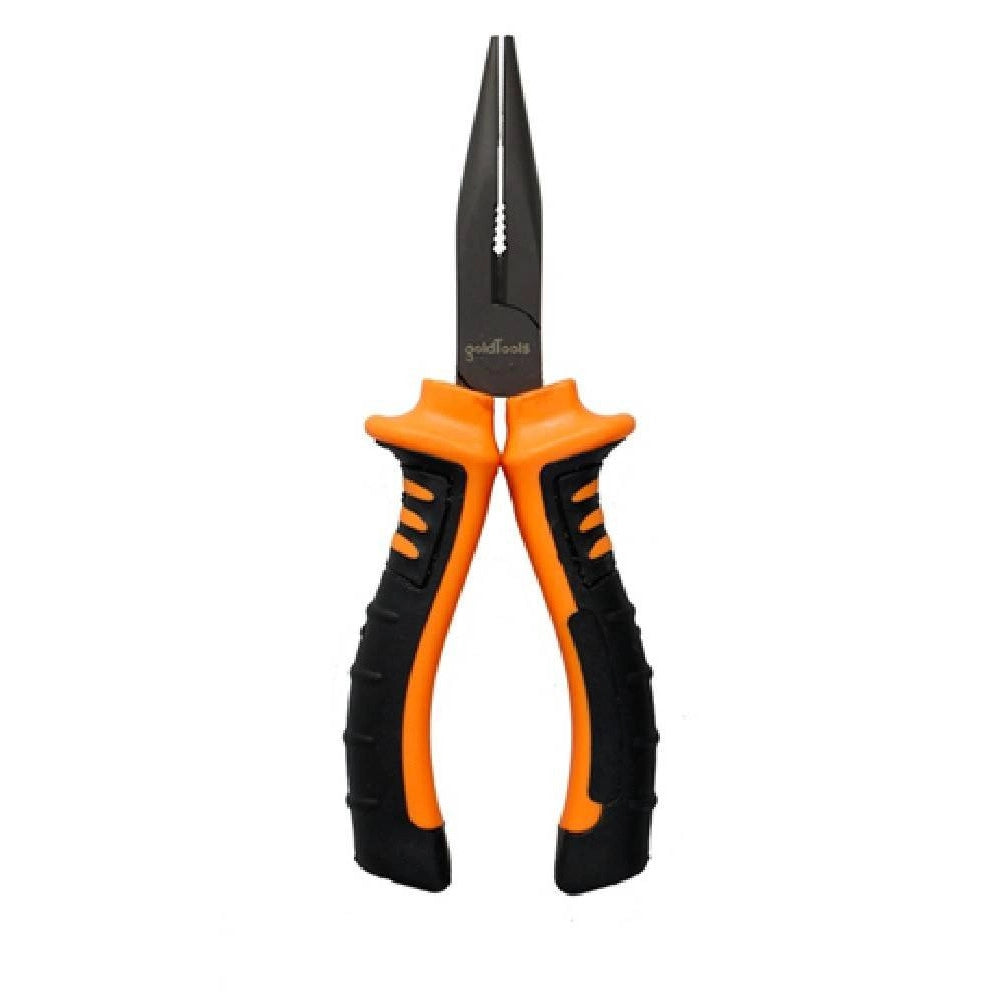 Trade Shop - Pinza A Becco Lungo 6'' 12cm Con Becchi Zigrinati Con Impugnatura Antiscivolo -