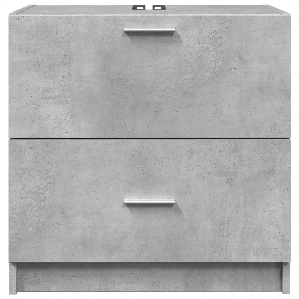 Mobile Lavabo Grigio Cemento 59x37x59 cm in Truciolare