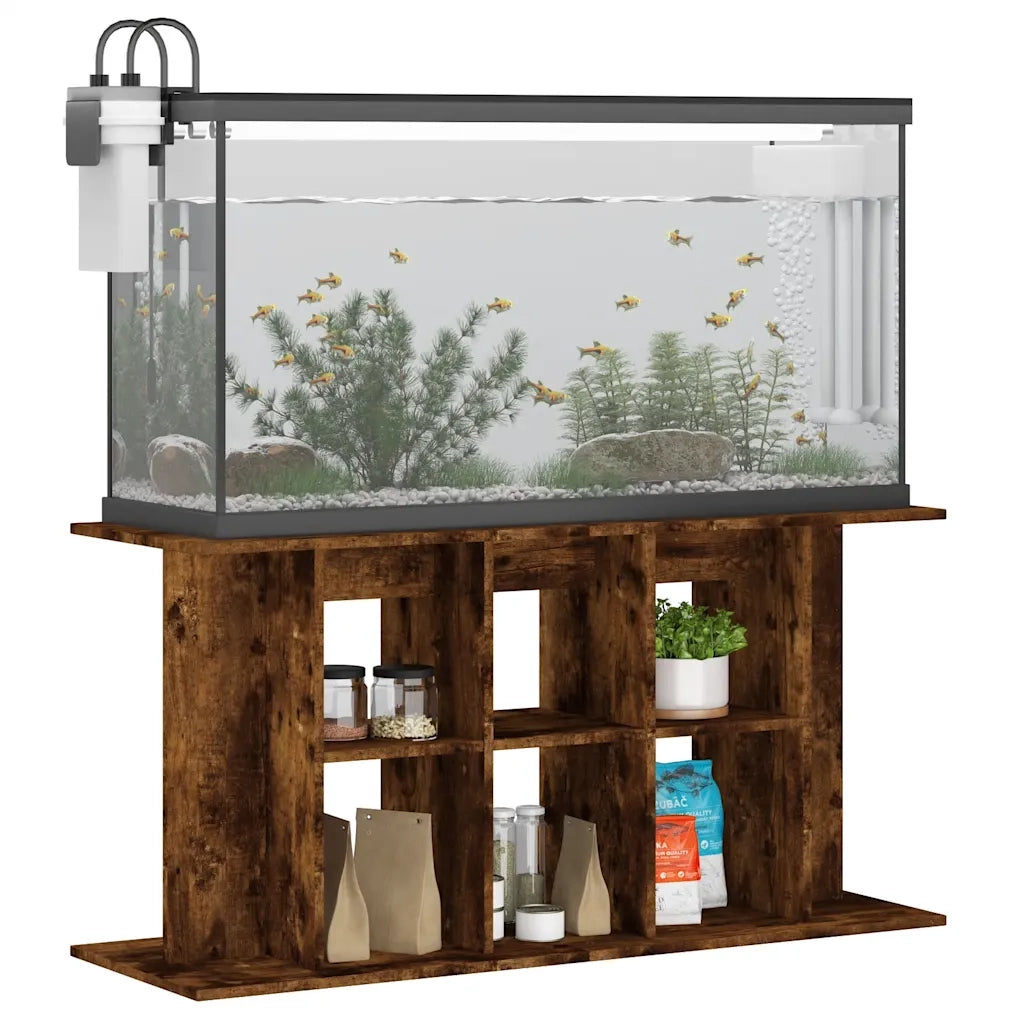 Supporto Acquario 120x40x60 cm in Legno Multistrato Rovere Fumocod mxl 102499