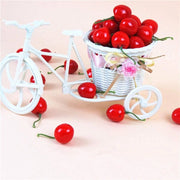 Trade Shop - Ciliegia 20 Pezzi Ciliegie Artificiale 6cm Decorazione Frutta Finta Centrotavola -
