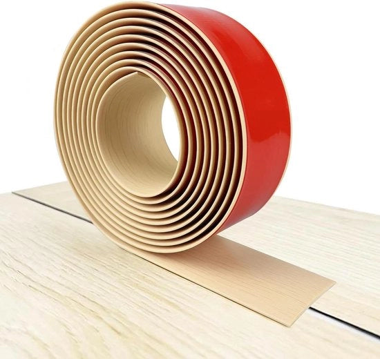 Striscia di copertura autofissa per transizione tra pavimento in laminato e parquet - laminaat parketvloeren - houtnerf 1 m