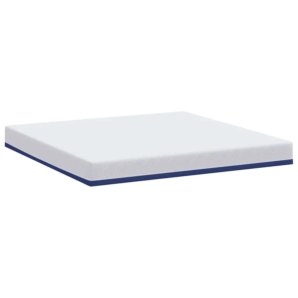 vidaXL Materasso Bianco e Blu 180 x 200 cm Schiuma