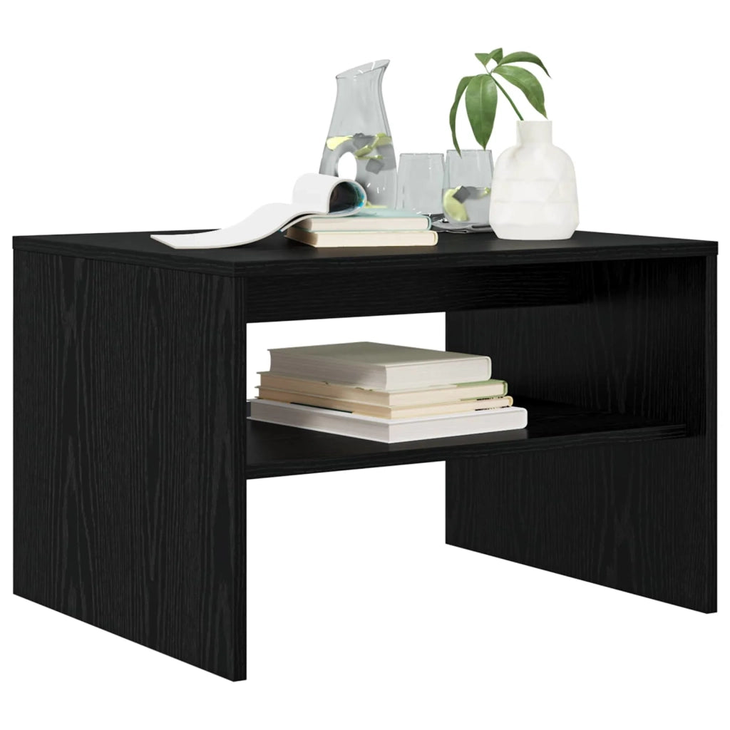 Tavolino da salotto Rovere Nero 60 x 50 x 40 cm 8000269