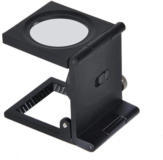 Verglassatura con Luce LED - 10x Amplificazione - Utile per Orologiai - Bianco - Ideale per Ufficio e Scuola - Incluso Stabilizzatore