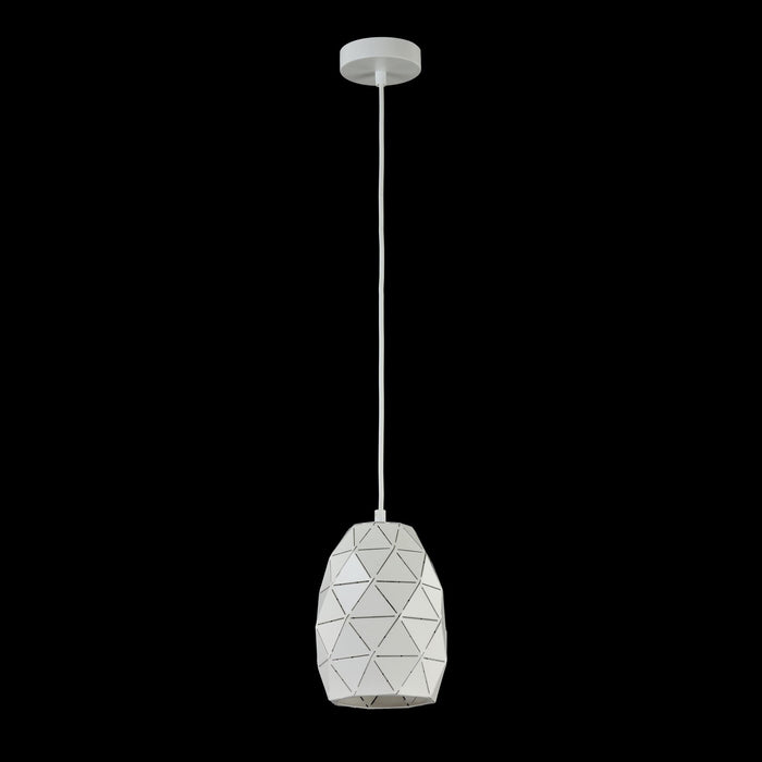 Lampada pendente Pendant in Metallo Louvre Bianco