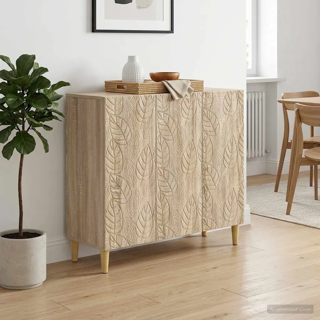 Credenza Rovere Sonoma 89 x 34,5 x 80 cm Legno ingegnerizzato 895107