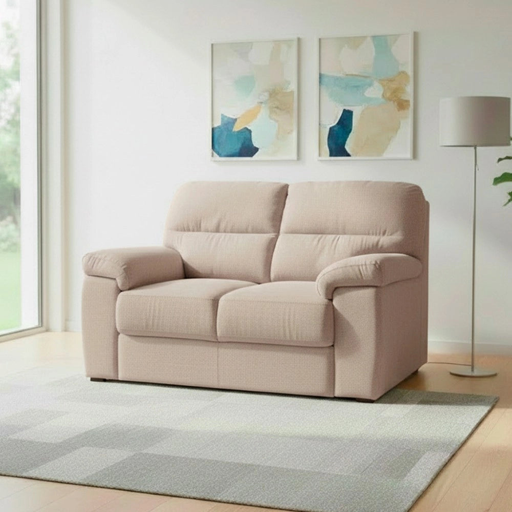 Divano 2 posti Alenda tessuto Roma03 colore Lino 160x98x92h