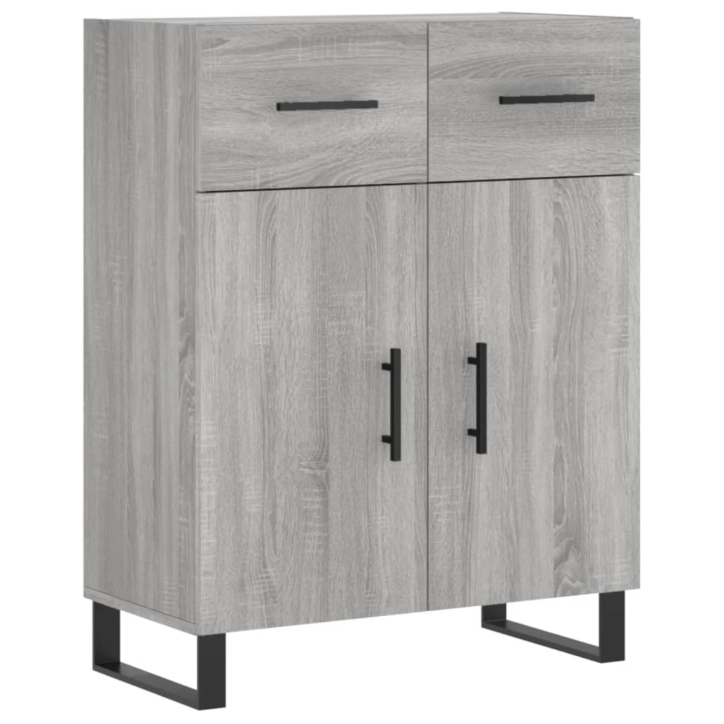 Credenza cassettiera mobile contenitore organizer cucina soggiorno salotto alto sonoma 695 x 34 x 180 cm legno ingegnerizzato grigio 02_0035445
