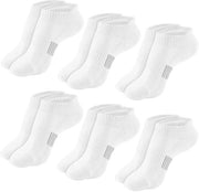 Calze Ancestrali Invisibili - Sportivi Casual - Comodi - Bianchi - Leggeri - Ideali per Scarpe Casual - 6 Paia