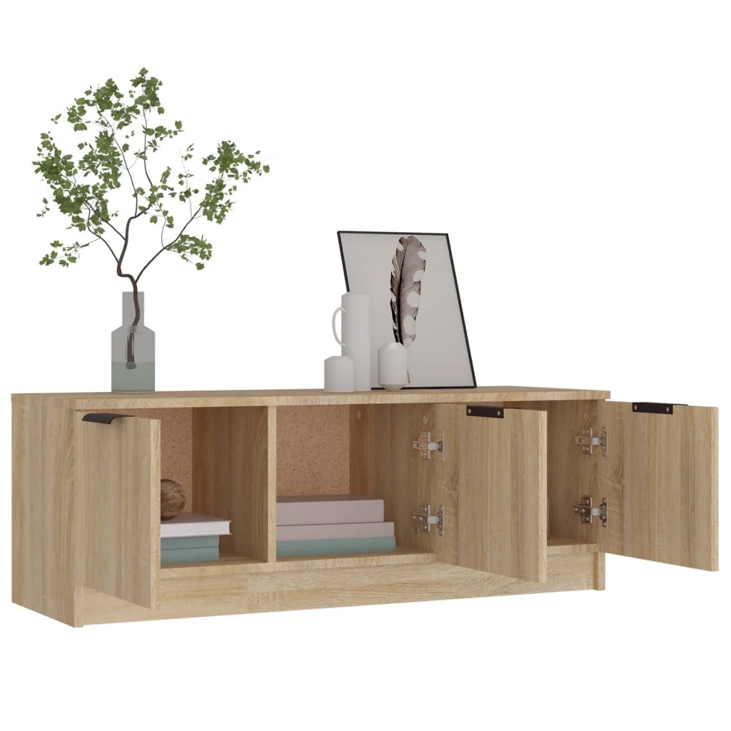 Mobile Porta TV Rovere Sonoma 102x35x36,5 cm Legno Multistrato 811361