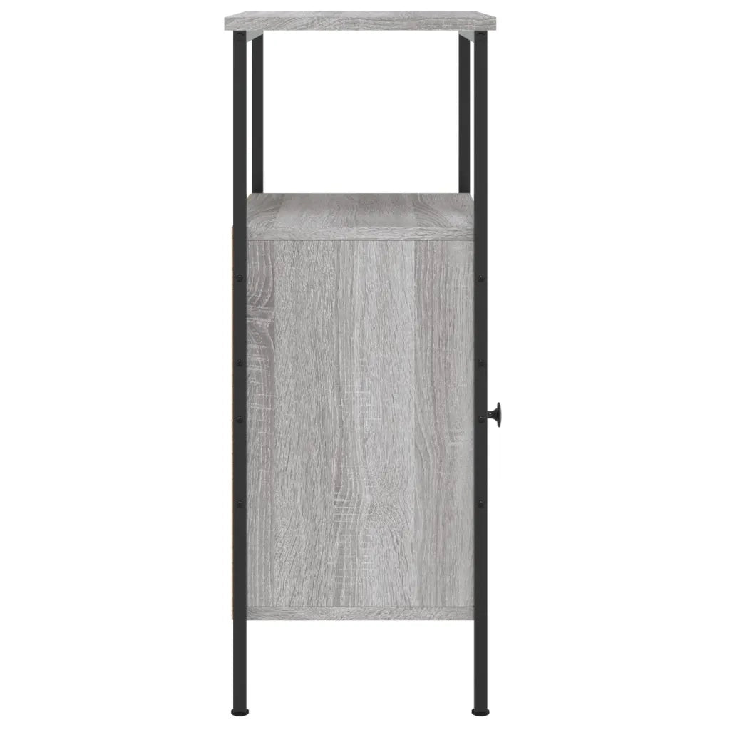 Comodino Grigio Sonoma 41x31x80 cm in Legno Multistrato 825929