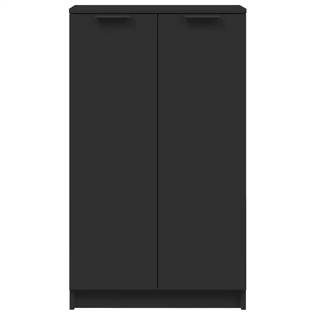 Scarpiera Nera 59x35x100 cm in Legno Multistrato 811440
