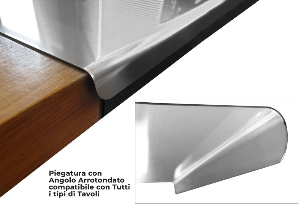 Tagliere Spianatoia per Alimenti 49,5x59 cm in Acciaio Inox Rocila