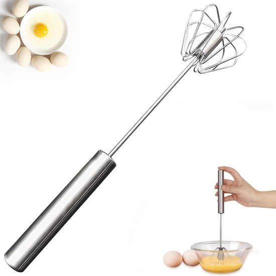Elettrospatola Semi Automatica in Acciaio Inossidabile - Martello per Saldatore - Spatola per Burro - Mini Spatola - Frullatore a Mano - Frullatore - Ideale per Cuocere in Cucina - Acciaio Inossidabile - RVS