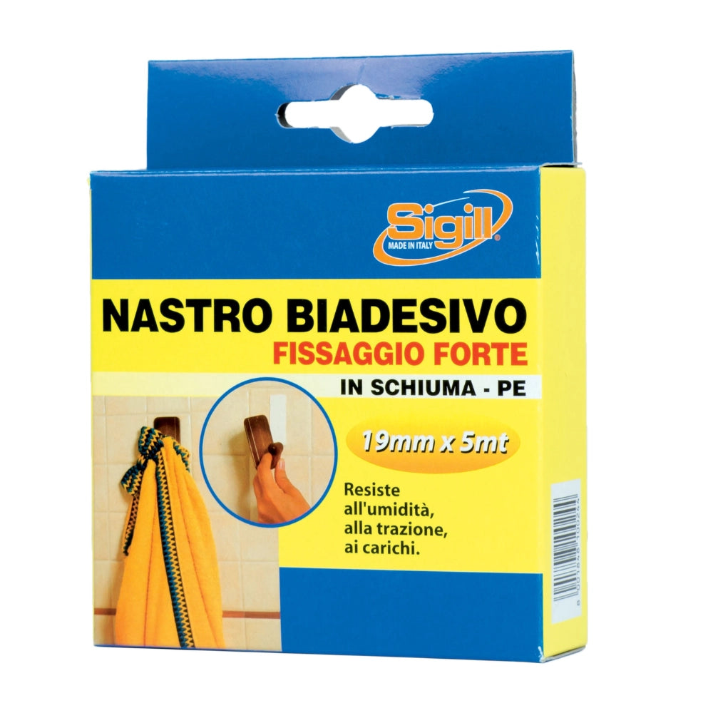 Biadesivo antiurto in schiuma poliuretanica resistente 19 x 5 mt