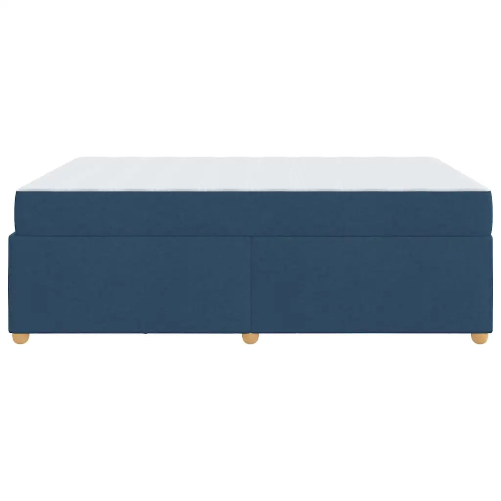 vidaXL Struttura del letto con materasso Blu 160 x 200 cm Tessuto