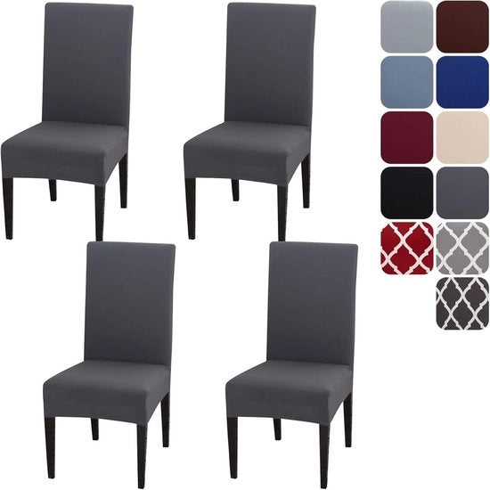 Set di 4 Hocche per Sedia, Hocche per Sedia da Cucina Rimovibili e Lavabili, Hocche per Sedia da Cucina con Stretto per Protezione delle Sedie per Casa, Cucina, Sala da Pranzo, Ristorante, Festa