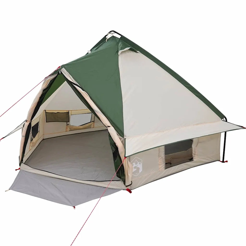 Tenda Teepee per 4 persone Verde e Grigio 388 x 320 x 169 cm 42004074