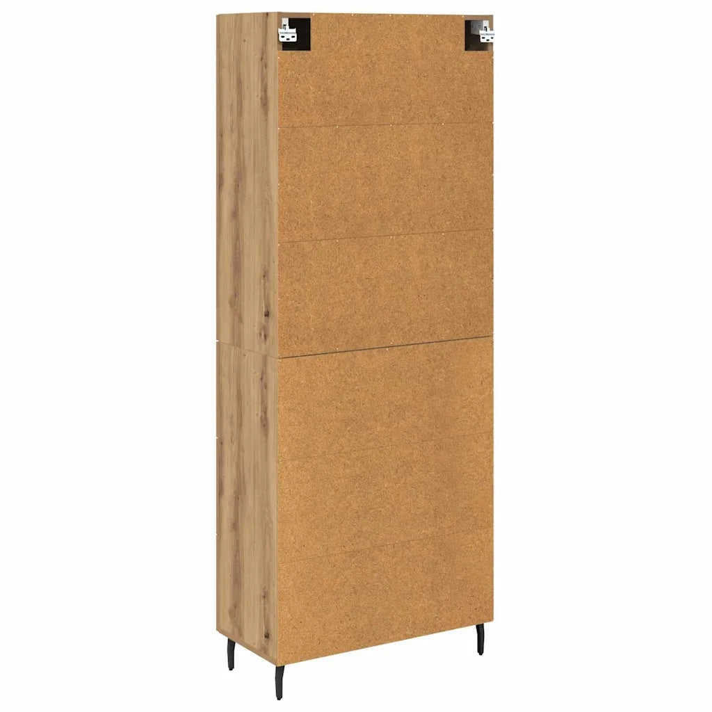 Credenza 2 pcs Rovere artigianale Legno multistrato 3416057