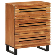 Credenza 60x34x75 cm in Legno Massello di Acacia