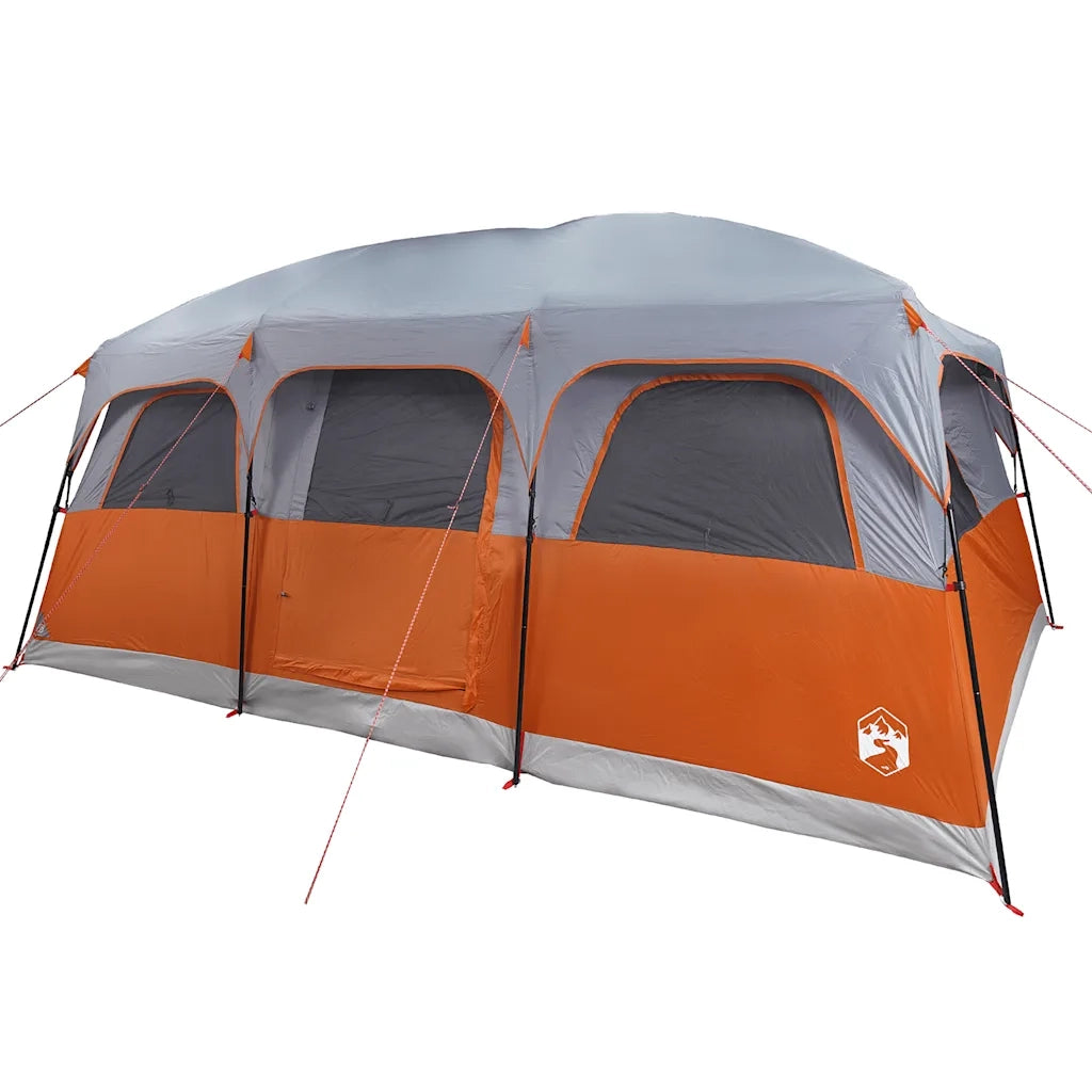 Tenda Familiare a Cabina per 10 Persone Grigia Impermeabile